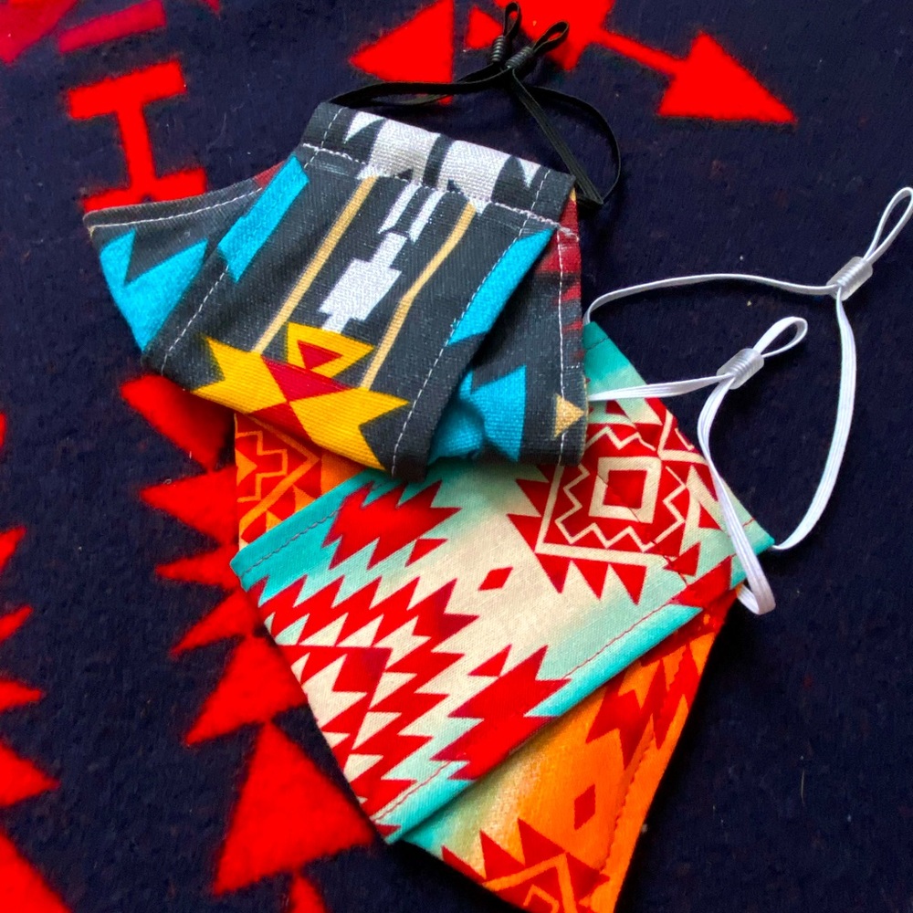 Handmade native print masks